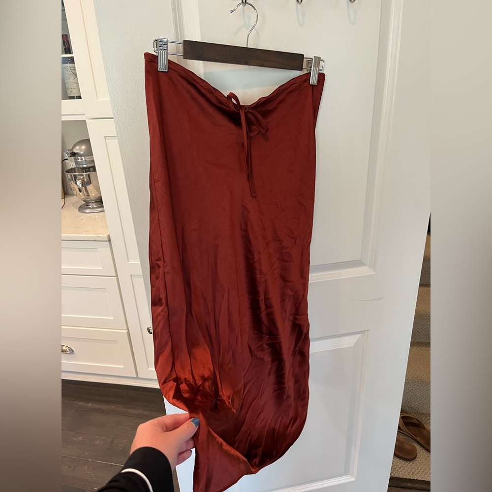 Madewell Silky Midi Skirt Size 8